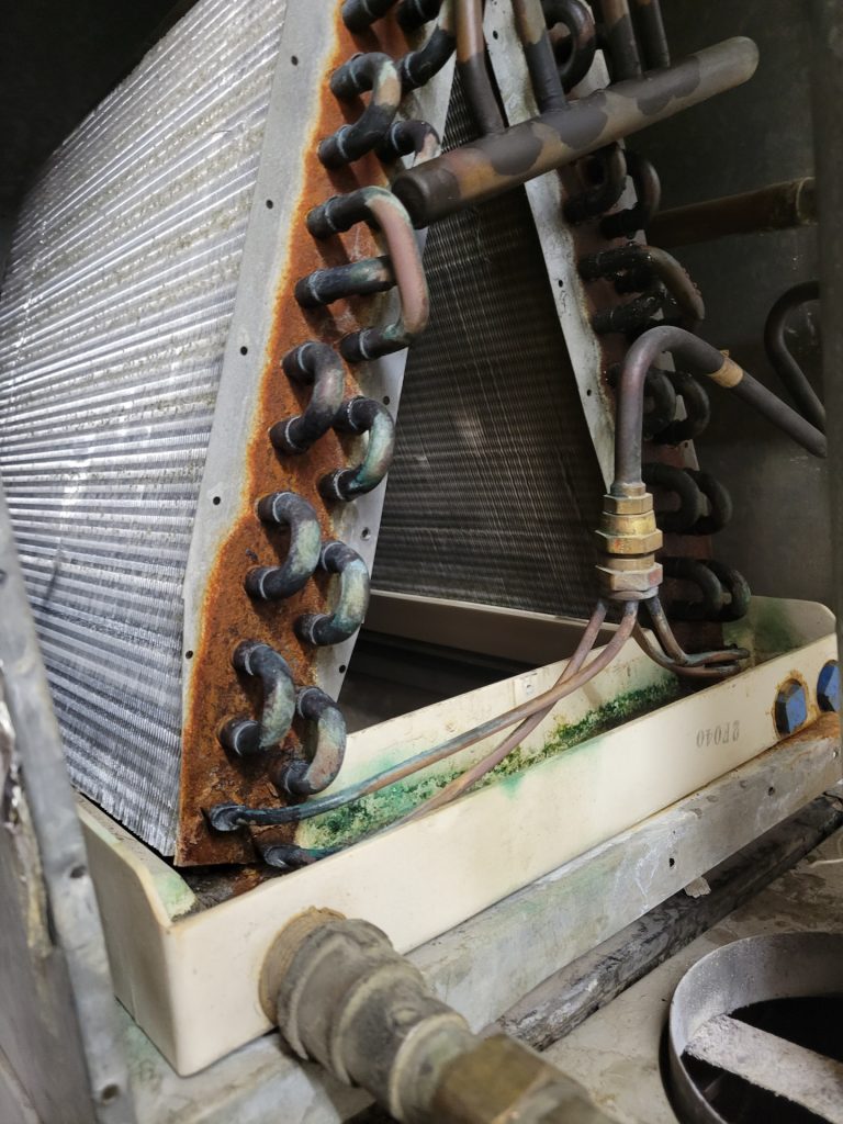 AC repair in Lovell WY leaking evaporator coil diagnosis by Cool and More Heating